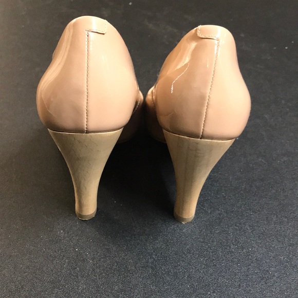 Nine West Nude Peep Toe Pumps - Picture 6 of 6